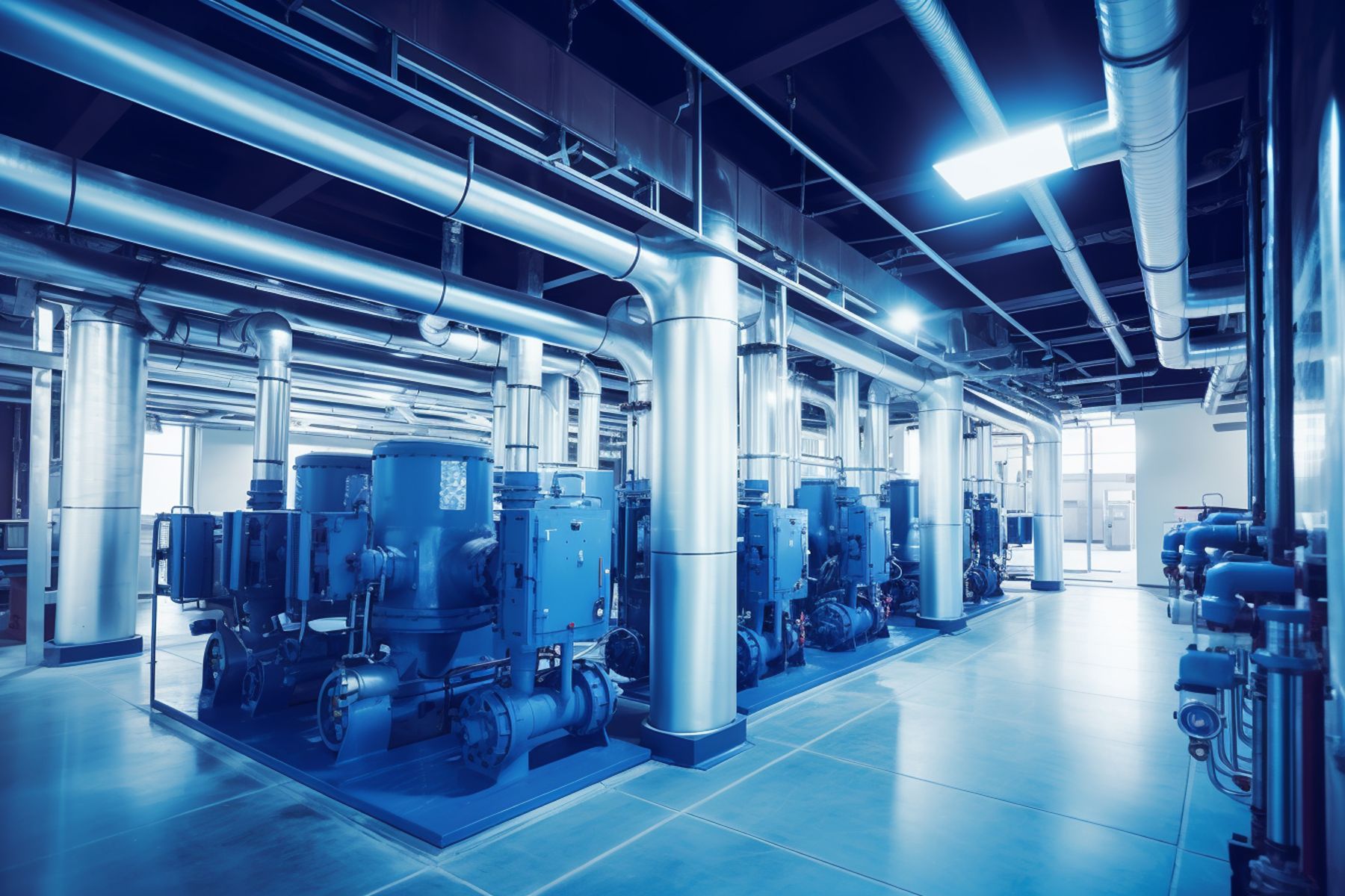 Chilled water plant room